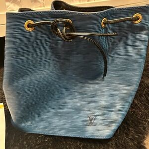 Louis Vuitton Blue Epi Leather Shoulder Bag
